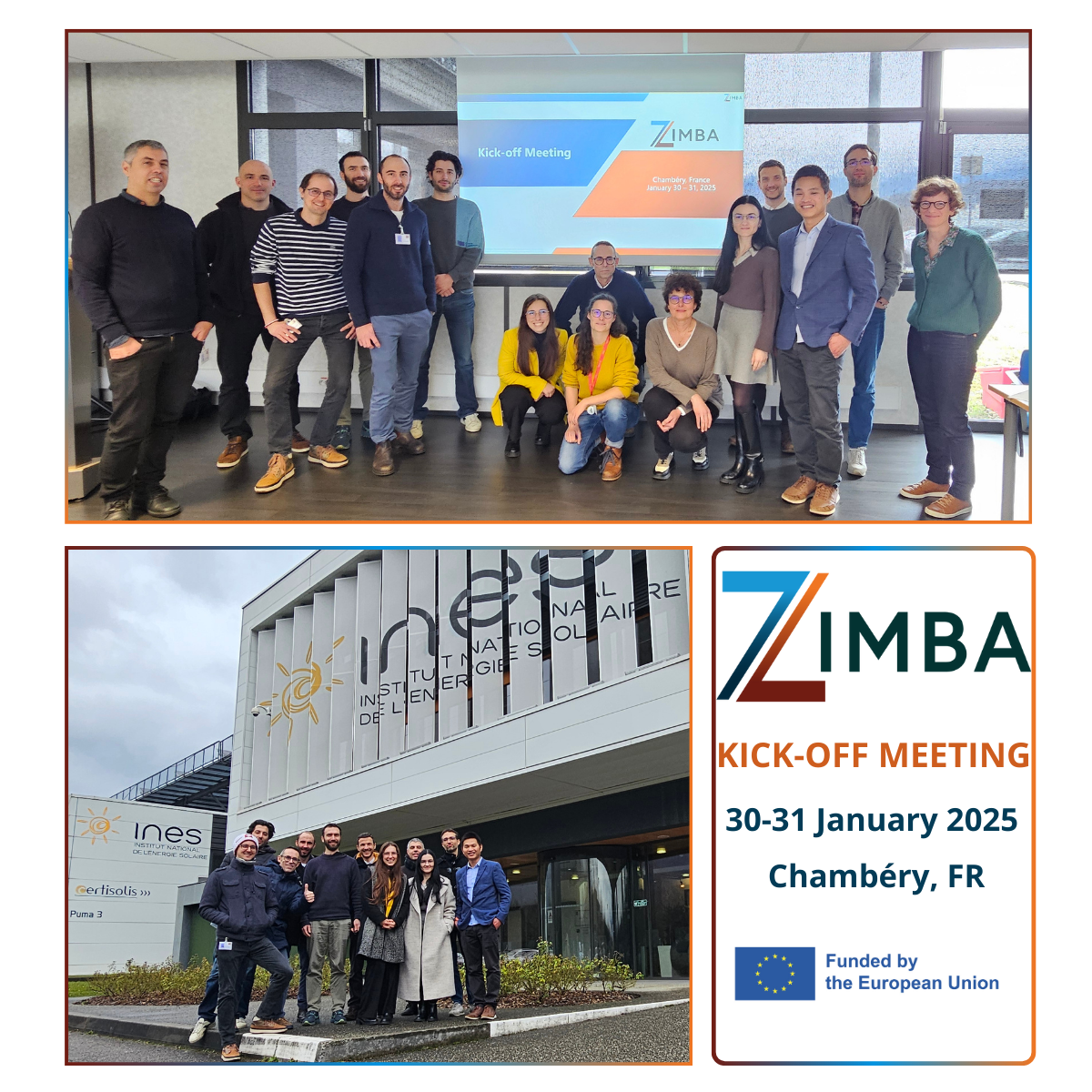 ZIMBA project kicks off with successful meeting in Chambéry